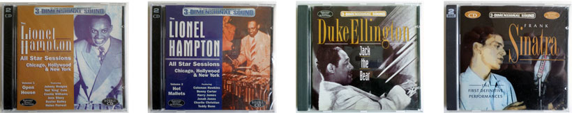 Lionel Hampton, Duke Ellington and Frank Sinatra.