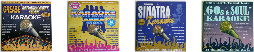 Grease, Saturday Night Fever Karaoke, Karaoke Abba, Frank Sinatra Karaoke, 60's & Soul Karaoke.