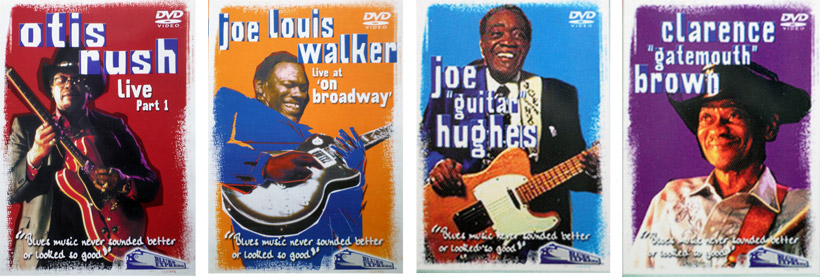 Otis Rush - Live. Joe Louis Walker - On Broadway. Joe “Guitar” Hughes. Clarence “Gatemouth” Brown. Blues Express Series, from Beckmann Visual Publishing 2001.