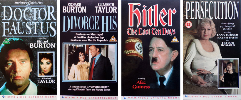 The First Batch of videos for Telstar Video Entertainment. Doctor Faustus. Divorce His and Divorce Hers! Hitler, The Last Ten Days.Persecution.