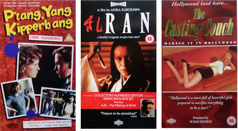P’tang, Yang Kipperbang. Akira Kurosawa, RAN. The Casting Couch,<br />Making It In Hollywood.