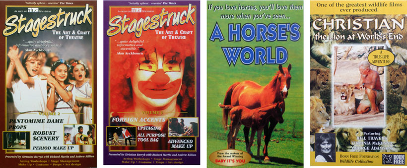 Stagestruck, the first work I designed for Beckmann. A Horse’s World.<br />Born Free, Christian the Lion at World’s End.