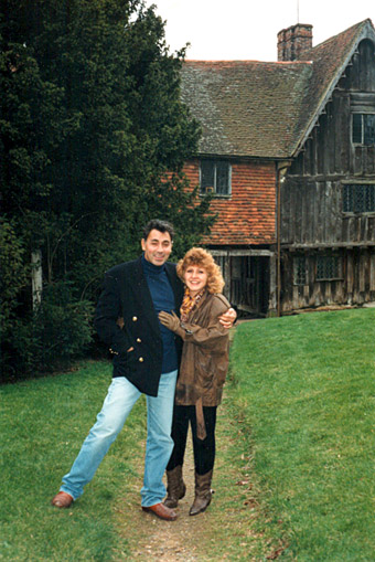 Jacky Moini and I, in Penshurst, when I first moved to Tunbridge Wells, Kent in 1991.