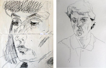 More drawings of Elizabeth Campbell 1978
