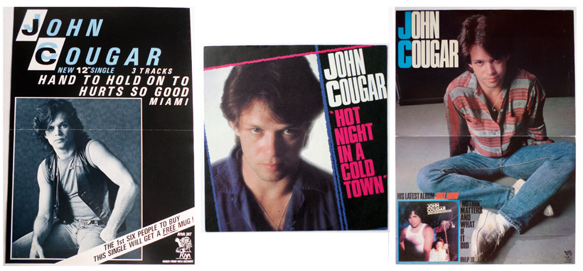 John Cougar posters and 7