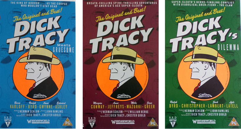 The other 3 Dick Tracy Original Black and White films on Video.