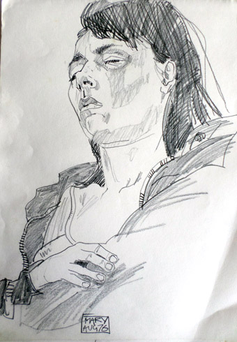 Drawing of Mary 1976
