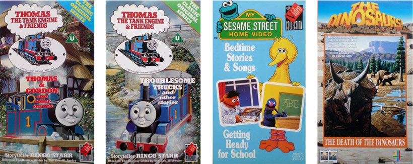 I was very proud to be asked to design for Thomas The Tank Engine & Friends! Sesame Street, The Dinosaurs, from Columbia Tristar.