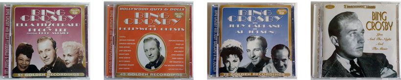Bing Crosby, 4 CD designs.