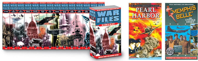 War Files - an unused massive box set concept! Pearl Harbor documentary, for star Video. The true story of Memphis Belle.