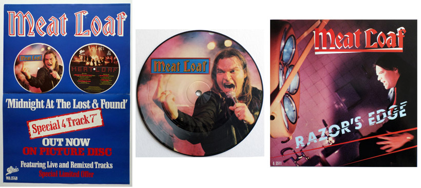 Meat Loaf poster, picture disc & 7