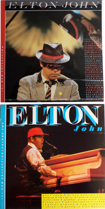 Two budget Elton John album designs