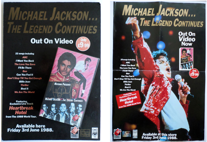Michael Jackson - The Legend Continues. Point Of Sale Presenter, Large Poster