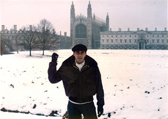 Winter in Cambridge with my new Schott flying jacket