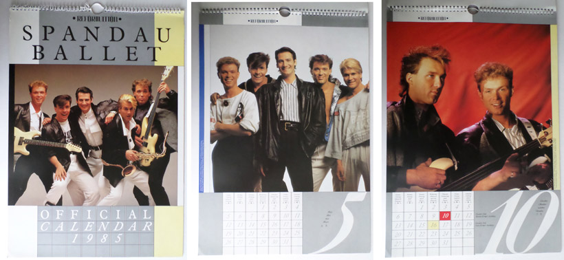 Spandau Ballet calendar 1985