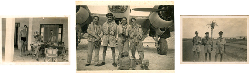 My father during WWII with his crew in the mediterranean