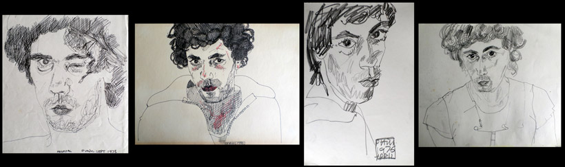 Drawings of me from 1975-76