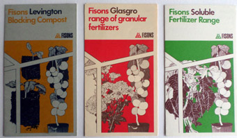 3 leaflets for Fisons Composts